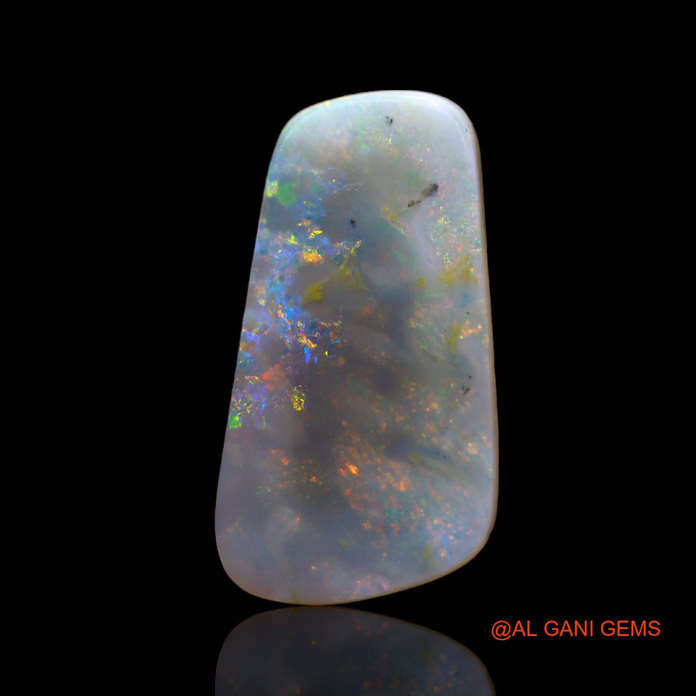 5.00 Cts Natural Australian Fire Opal Fancy Cabochon Loose Gemstone For Jewelry 24x13x2 mm AB-627