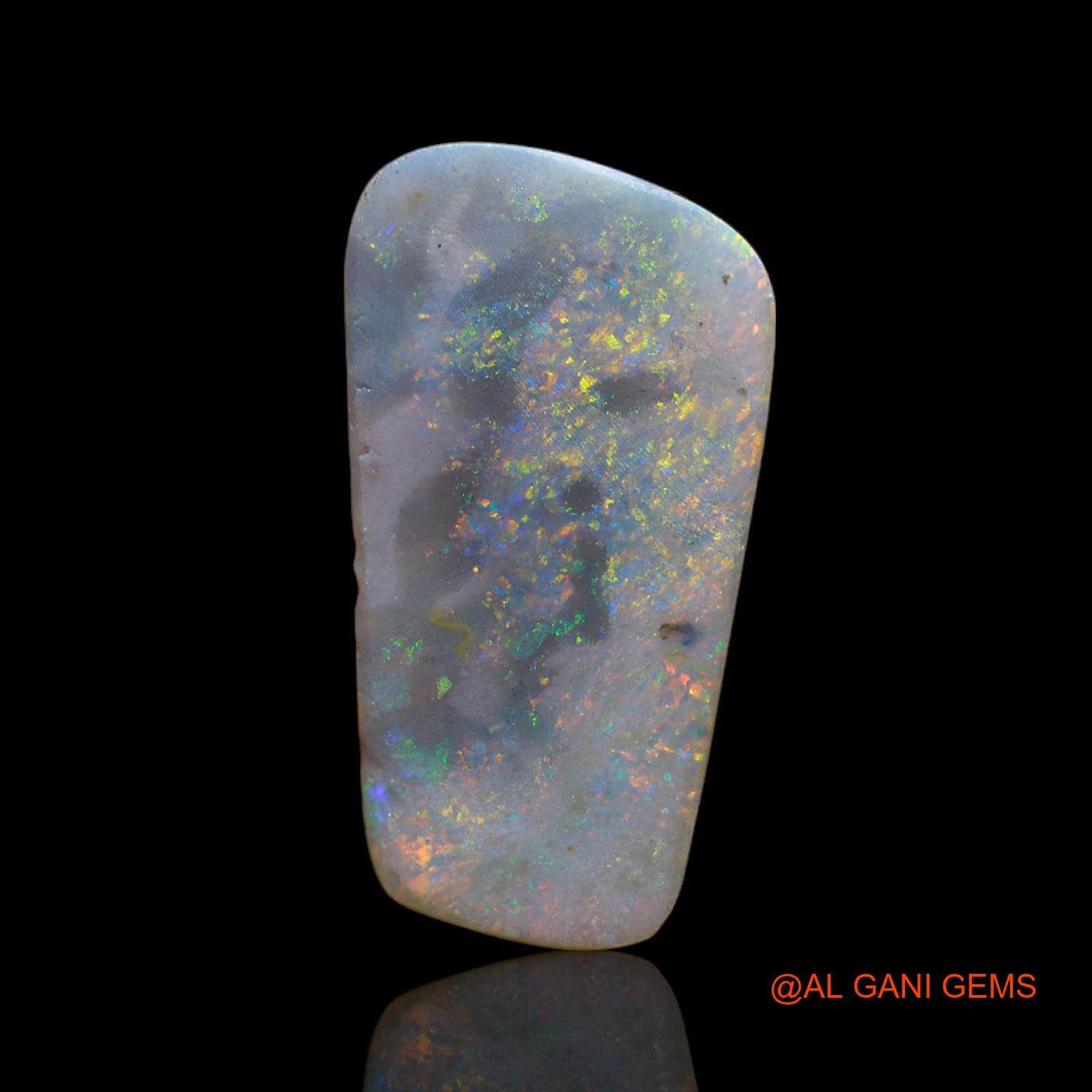5.00 Cts Natural Australian Fire Opal Fancy Cabochon Loose Gemstone For Jewelry 24x13x2 mm AB-627