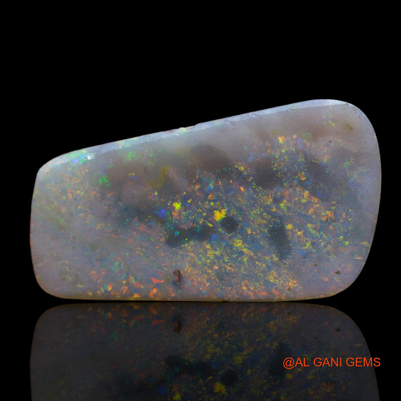 5.00 Cts Natural Australian Fire Opal Fancy Cabochon Loose Gemstone For Jewelry 24x13x2 mm AB-627