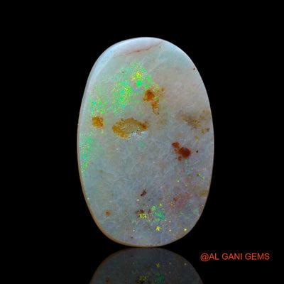 Natural Fire Opal Gemstone 7.00 Cts Loose Oval Cabochon From Australia 22x14x3 mm AB-630