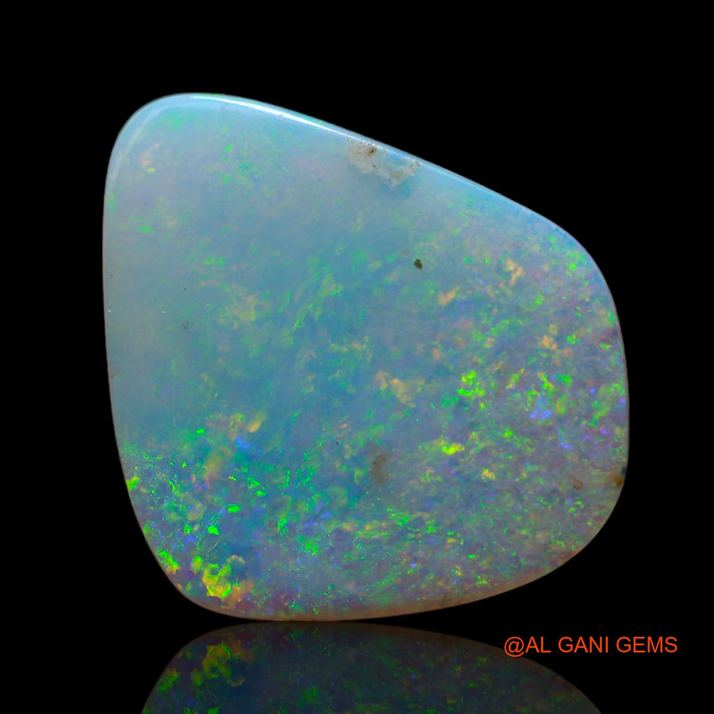 5.00 Cts Natural Australian Fire Opal Fancy Cabochon Loose Gemstone For Jewelry 18x17x2 mm AB-632