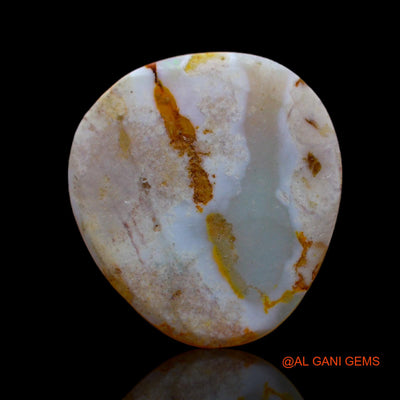 4.00 Cts Unheated Australian Fire Opal Loose Gemstone Fancy Cabochon Natural 19x17x1 mm AB-637