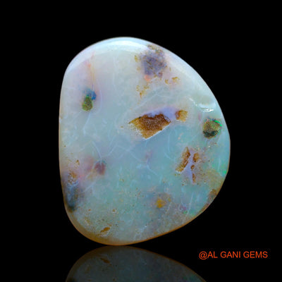 Natural Fire Opal Gemstone 5.00 Cts Loose Fancy Cabochon From Australia 19x16x2 mm AB-638