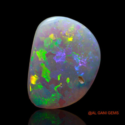 4.00 Cts Natural Australian Fire Opal Loose Gemstone Fancy Cabochon 19x15x2 mm AB-639
