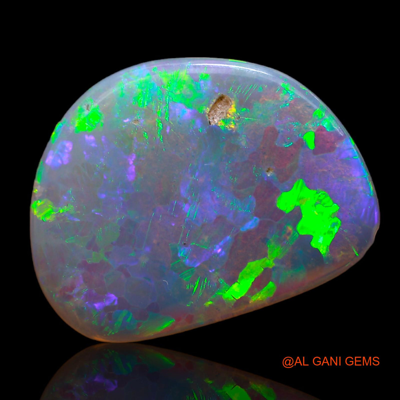 4.00 Cts Natural Australian Fire Opal Loose Gemstone Fancy Cabochon 19x15x2 mm AB-639