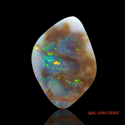 5.00 Cts Natural Australian Fire Opal Loose Gemstone Fancy Cabochon 21x15x2 mm AB-640