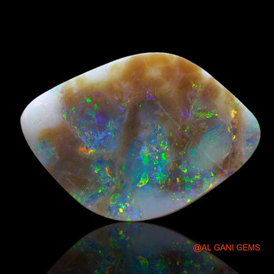 5.00 Cts Natural Australian Fire Opal Loose Gemstone Fancy Cabochon 21x15x2 mm AB-640