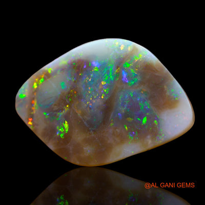 5.00 Cts Natural Australian Fire Opal Loose Gemstone Fancy Cabochon 21x15x2 mm AB-640