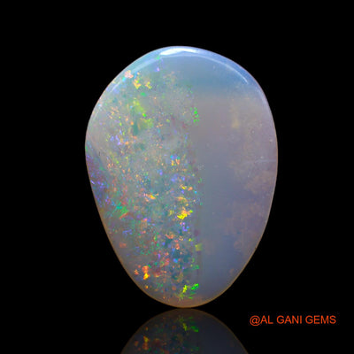 Natural Untreated Fire Opal Loose Gemstone Fancy Cabochon From Australia 5.00 Cts 21x15x2 mm AB-641