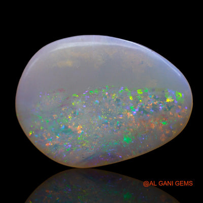 Natural Untreated Fire Opal Loose Gemstone Fancy Cabochon From Australia 5.00 Cts 21x15x2 mm AB-641