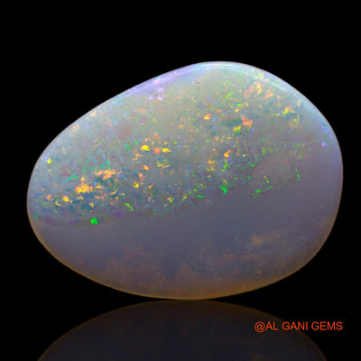 Natural Untreated Fire Opal Loose Gemstone Fancy Cabochon From Australia 5.00 Cts 21x15x2 mm AB-641