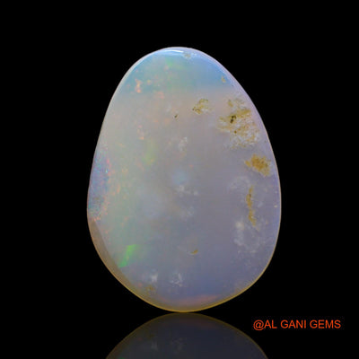 Natural Untreated Fire Opal Loose Gemstone Fancy Cabochon From Australia 5.00 Cts 21x15x2 mm AB-641