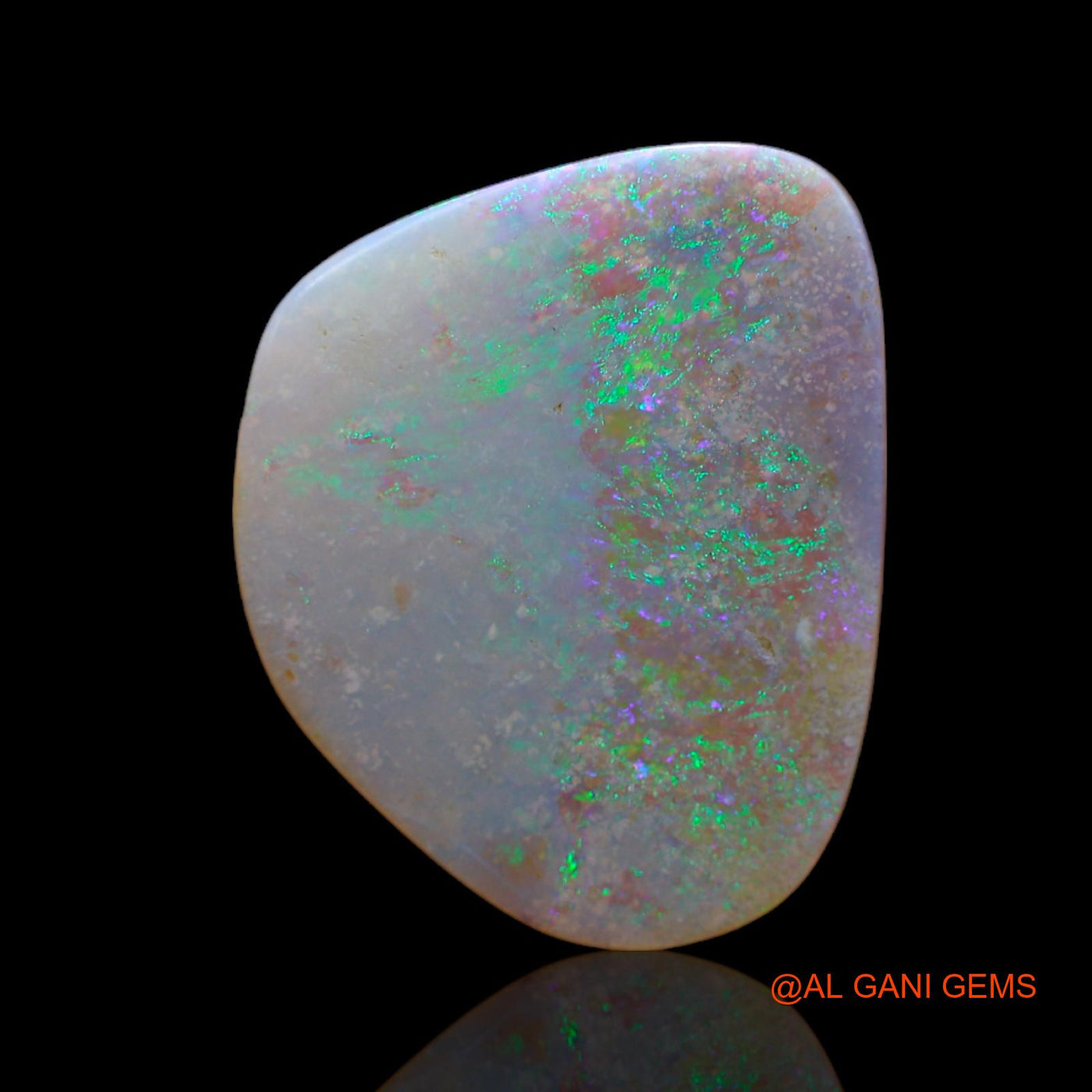 6.00 Cts Natural Australian Fire Opal Loose Gemstone Fancy Cabochon 19x15x3 mm AB-642