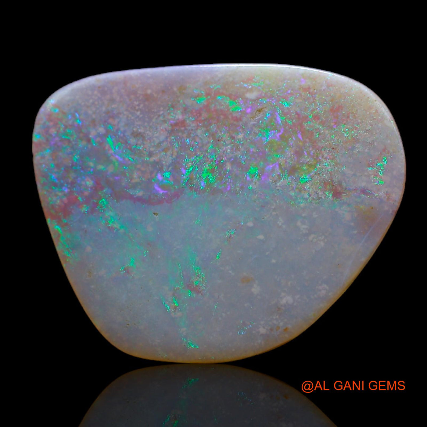 6.00 Cts Natural Australian Fire Opal Loose Gemstone Fancy Cabochon 19x15x3 mm AB-642
