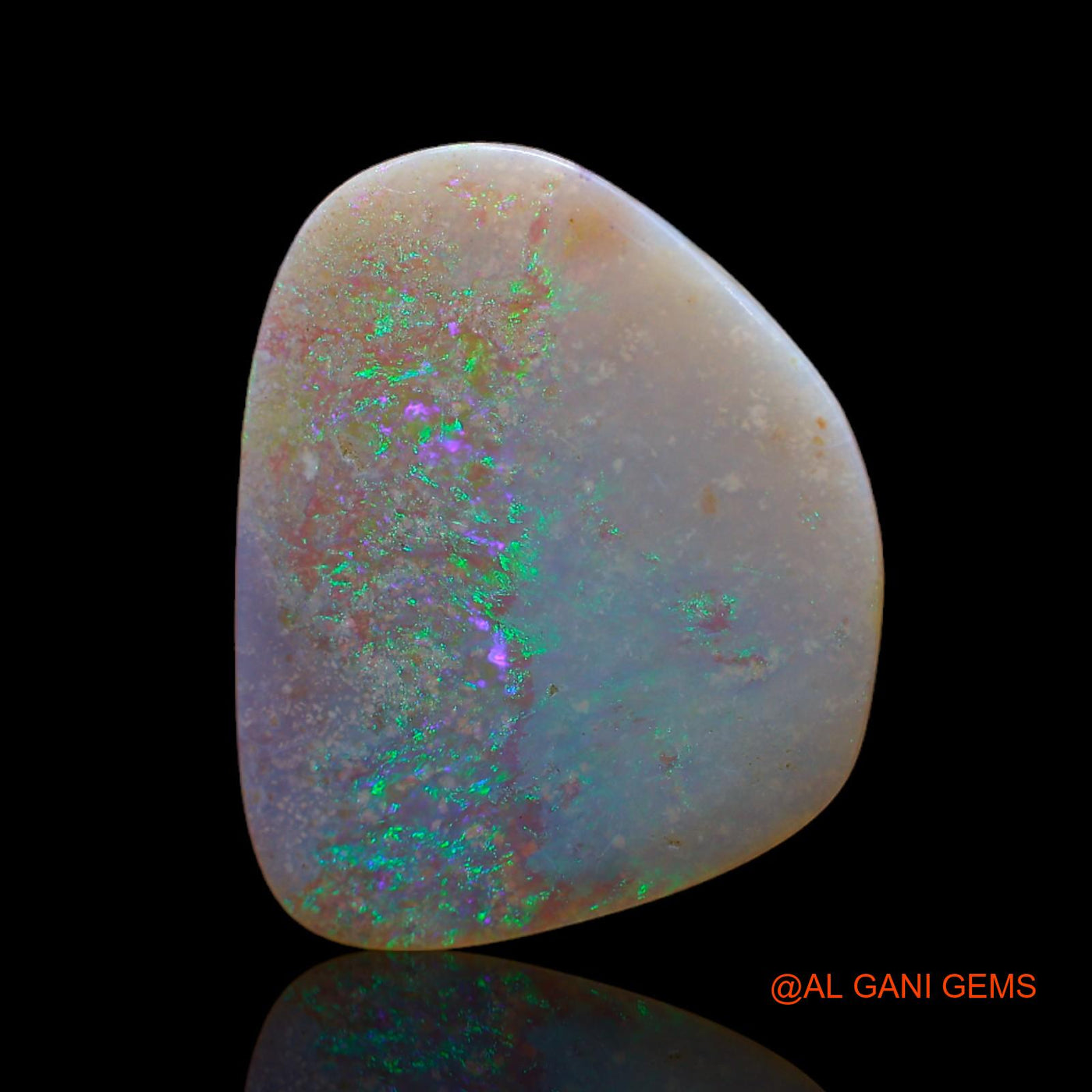 6.00 Cts Natural Australian Fire Opal Loose Gemstone Fancy Cabochon 19x15x3 mm AB-642