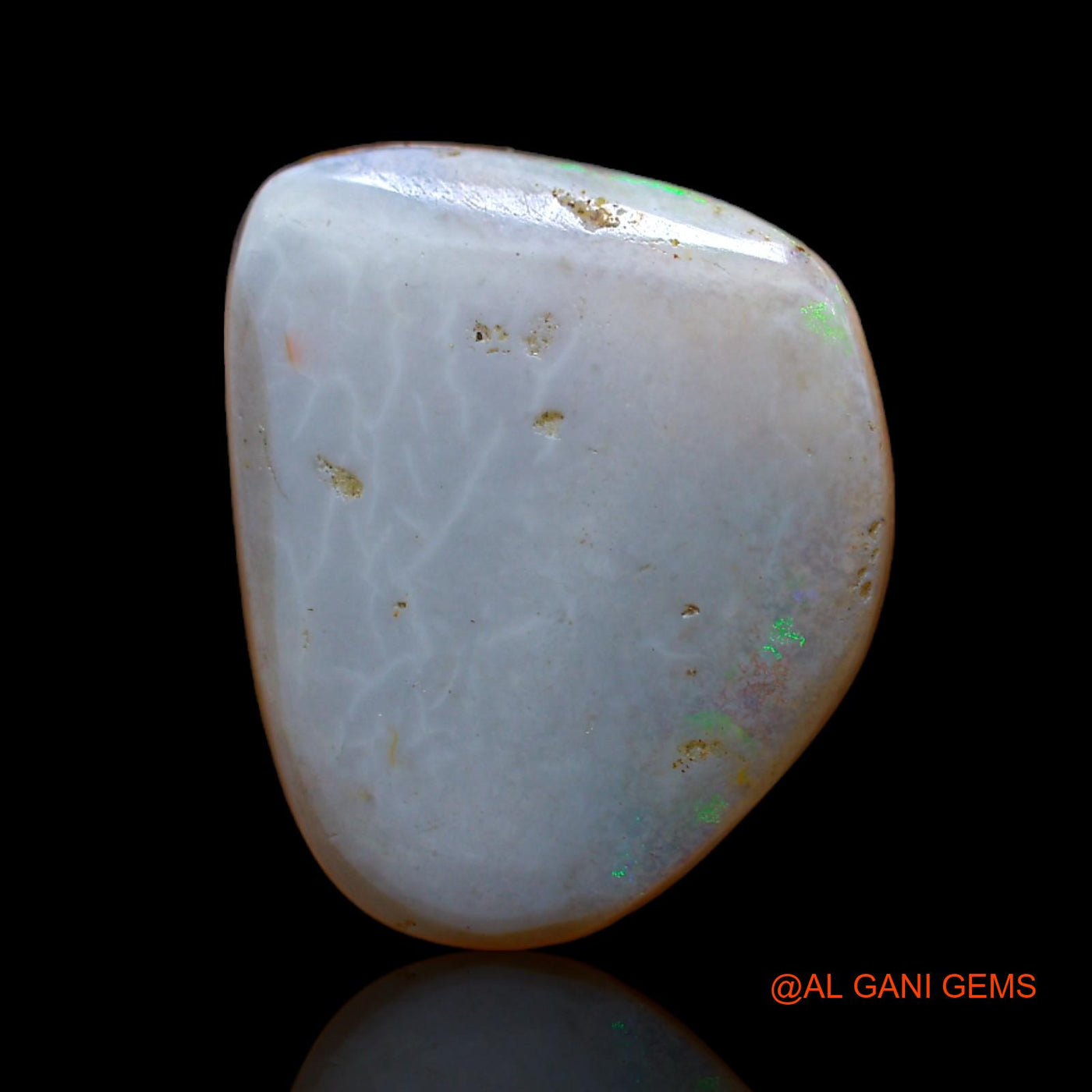 6.00 Cts Natural Australian Fire Opal Loose Gemstone Fancy Cabochon 19x15x3 mm AB-642