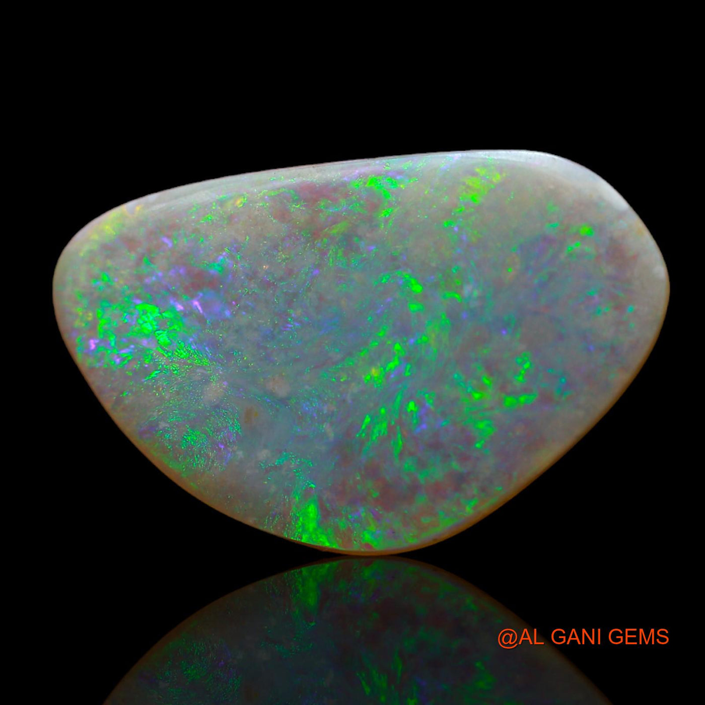 5.00 Cts Natural Australian Fire Opal Loose Gemstone Fancy Cabochon 21x13x2 mm AB-643
