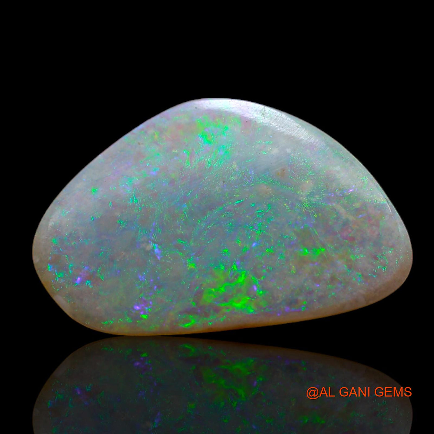 5.00 Cts Natural Australian Fire Opal Loose Gemstone Fancy Cabochon 21x13x2 mm AB-643