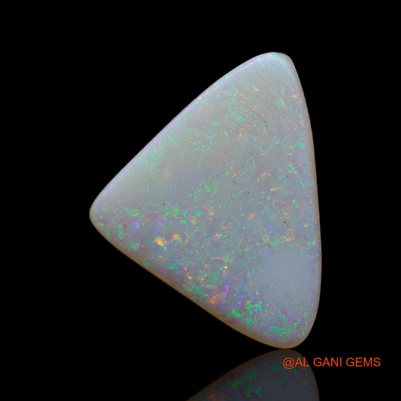 4.00 Cts Natural Australian Fire Opal Trillion Cabochon Loose Gemstone For Jewelry 19x15x2 mm AB-644