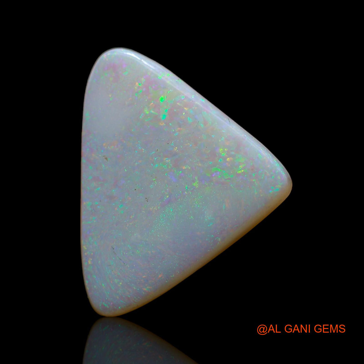 4.00 Cts Natural Australian Fire Opal Trillion Cabochon Loose Gemstone For Jewelry 19x15x2 mm AB-644
