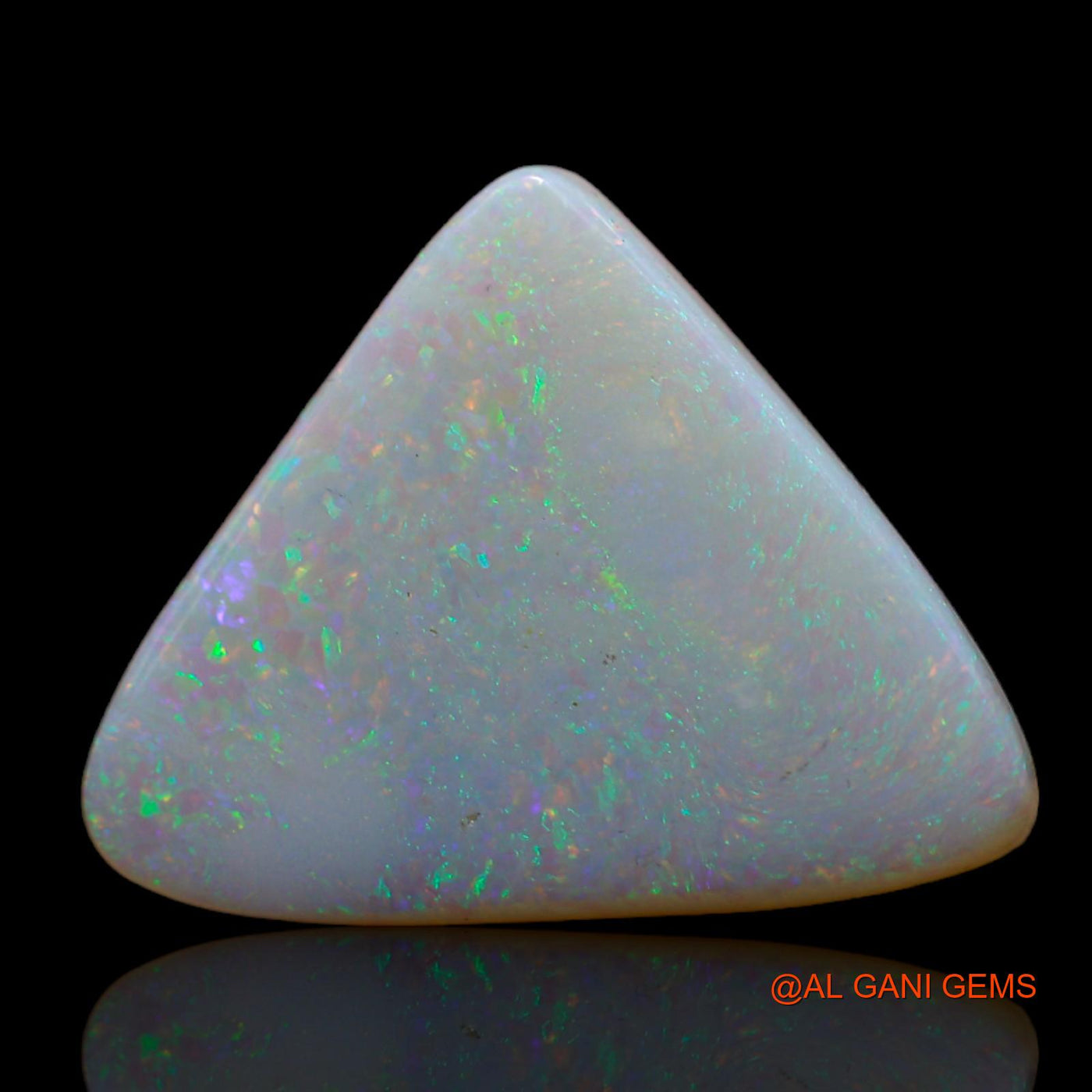 4.00 Cts Natural Australian Fire Opal Trillion Cabochon Loose Gemstone For Jewelry 19x15x2 mm AB-644