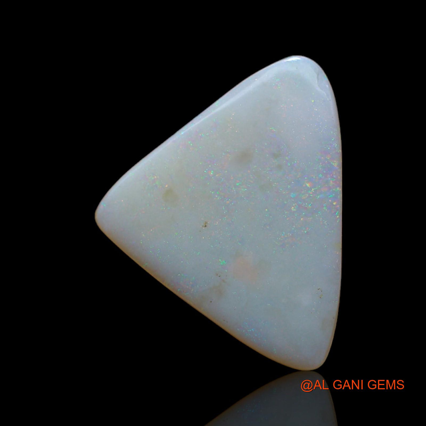 4.00 Cts Natural Australian Fire Opal Trillion Cabochon Loose Gemstone For Jewelry 19x15x2 mm AB-644