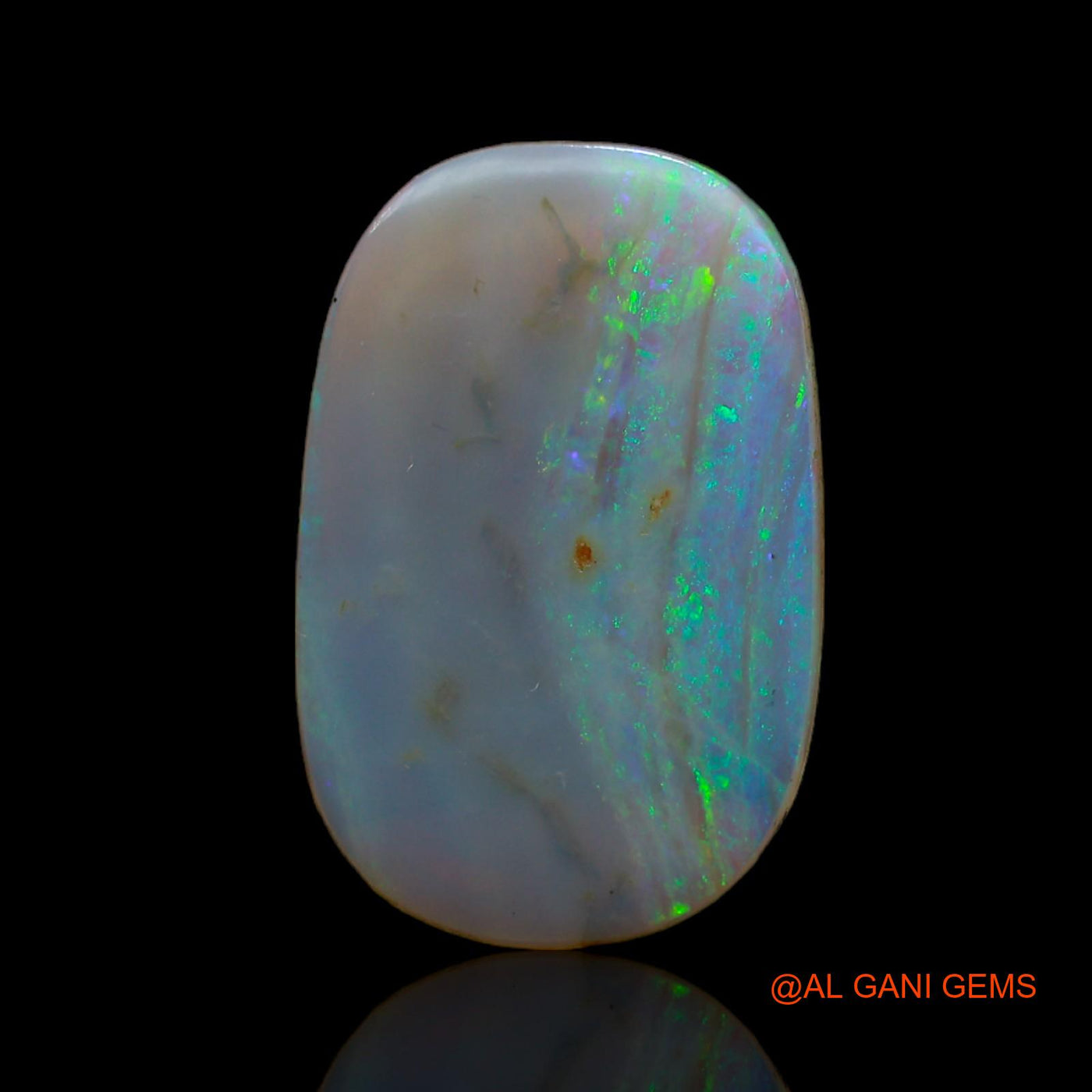 6.00 Cts Natural Australian Fire Opal Loose Gemstone Oval Cabochon 21x13x3 mm AB-645
