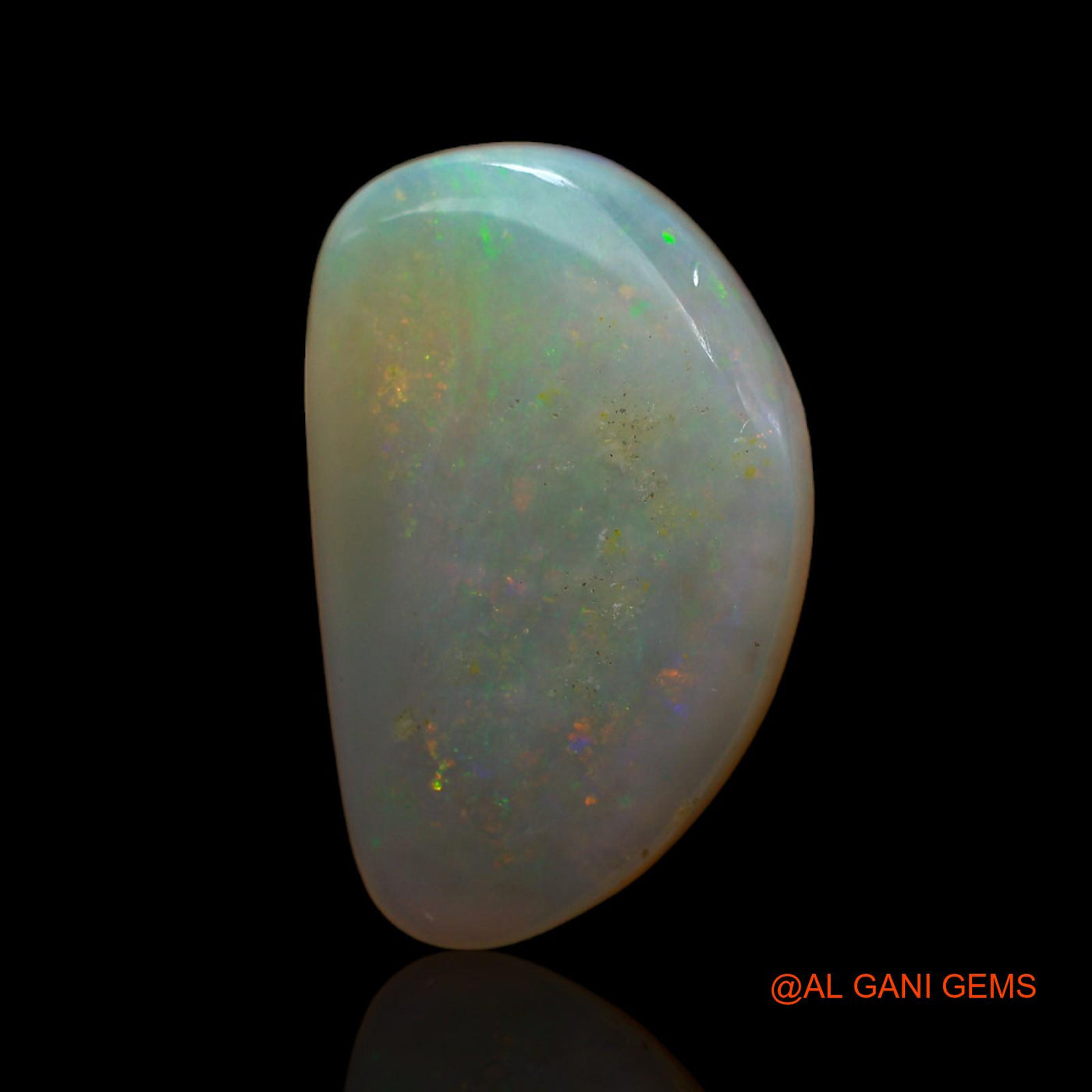 Natural Fire Opal Gemstone 7.00 Cts Loose Fancy Cabochon From Australia 21x13x3 mm AB-646