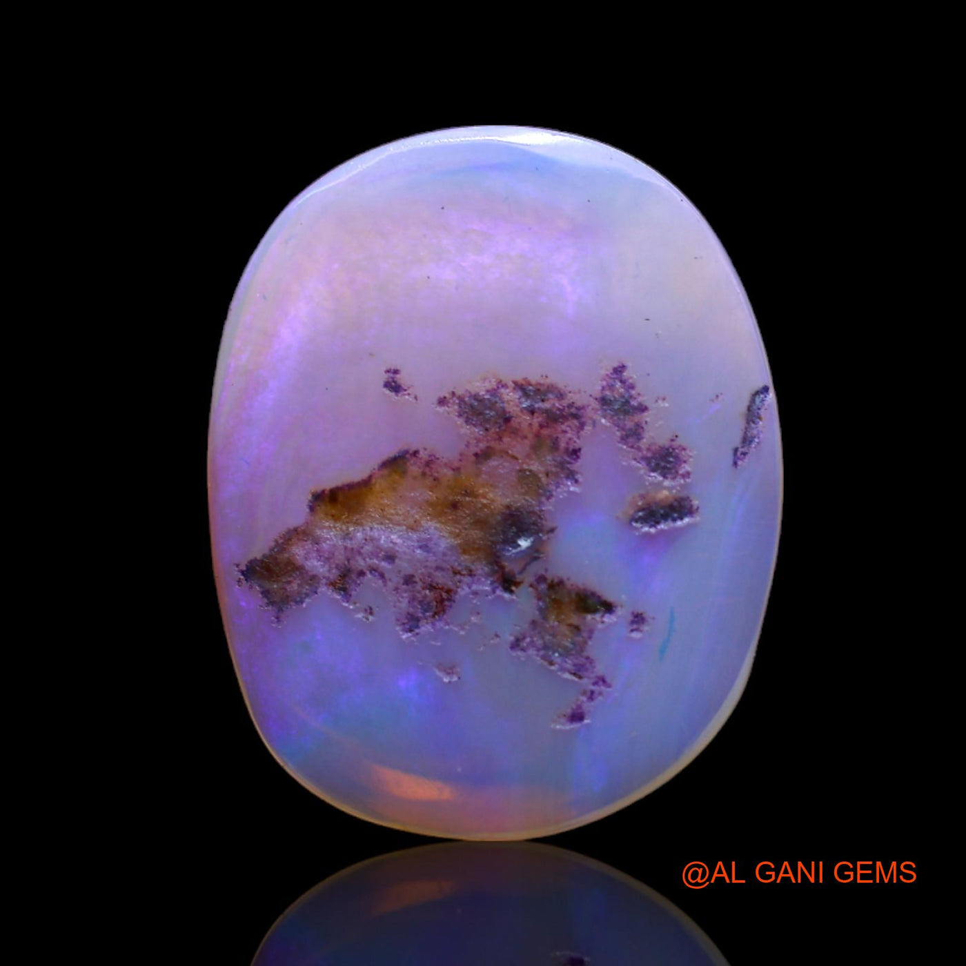 5.00 Cts Natural Australian Fire Opal Loose Gemstone Oval Cabochon 19x15x3 mm AB-647