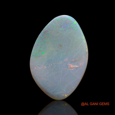 5.00 Cts Natural Australian Fire Opal Loose Gemstone Fancy Cabochon 21x14x2 mm AB-648