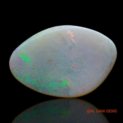 5.00 Cts Natural Australian Fire Opal Loose Gemstone Fancy Cabochon 21x14x2 mm AB-648