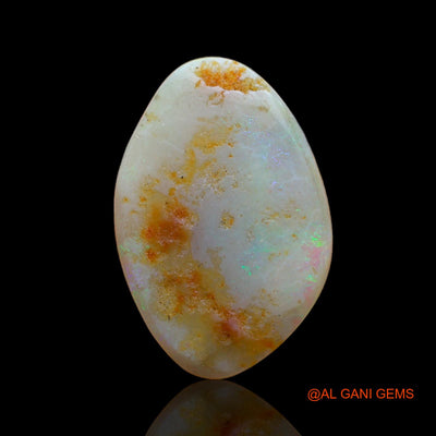 5.00 Cts Natural Australian Fire Opal Loose Gemstone Fancy Cabochon 21x14x2 mm AB-648