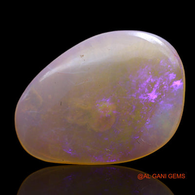 5.00 Cts Natural Australian Fire Opal Loose Gemstone Fancy Cabochon 20x15x2 mm AB-649