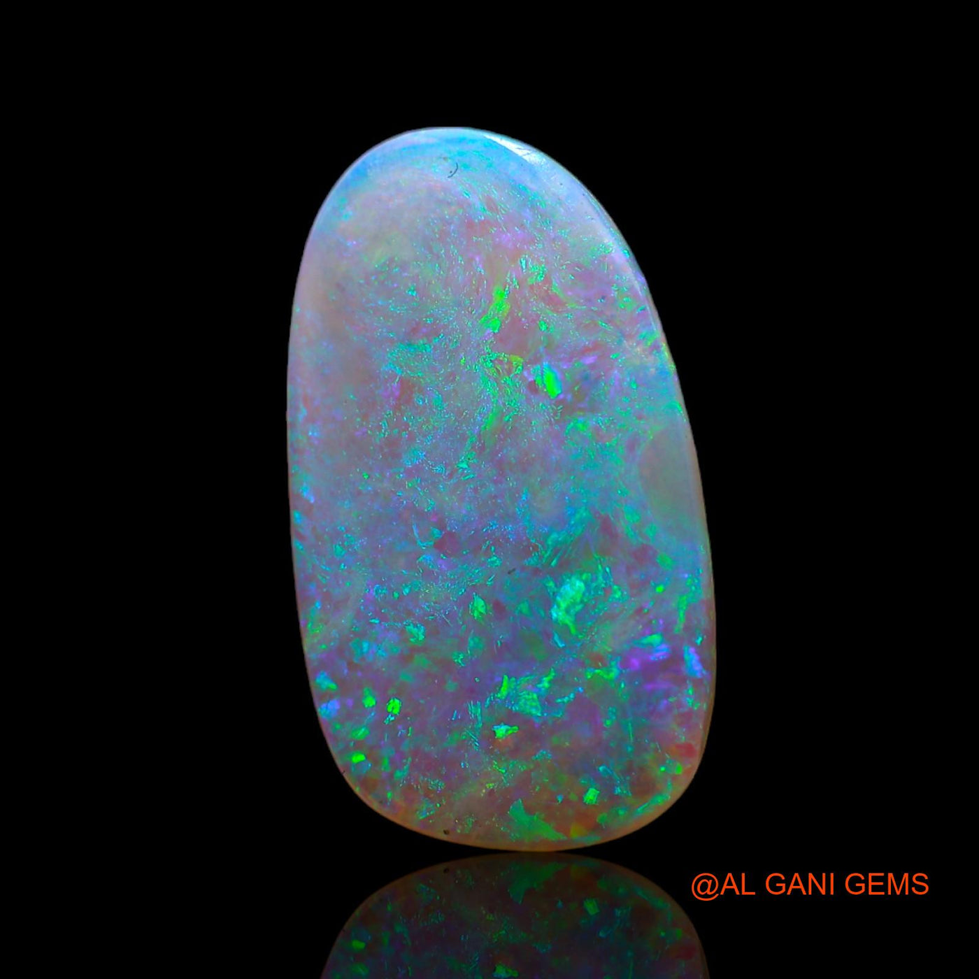 5.00 Cts Natural Australian Fire Opal Loose Gemstone Fancy Cabochon 20x12x3 mm AB-654