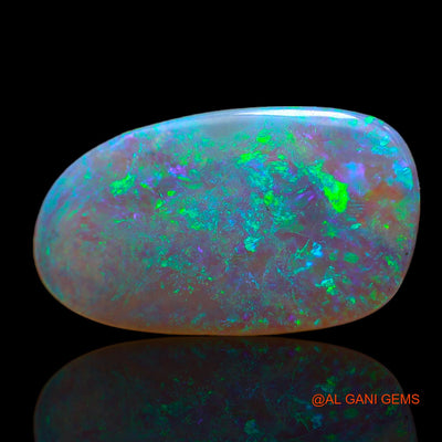 5.00 Cts Natural Australian Fire Opal Loose Gemstone Fancy Cabochon 20x12x3 mm AB-654