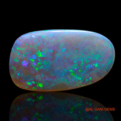 5.00 Cts Natural Australian Fire Opal Loose Gemstone Fancy Cabochon 20x12x3 mm AB-654