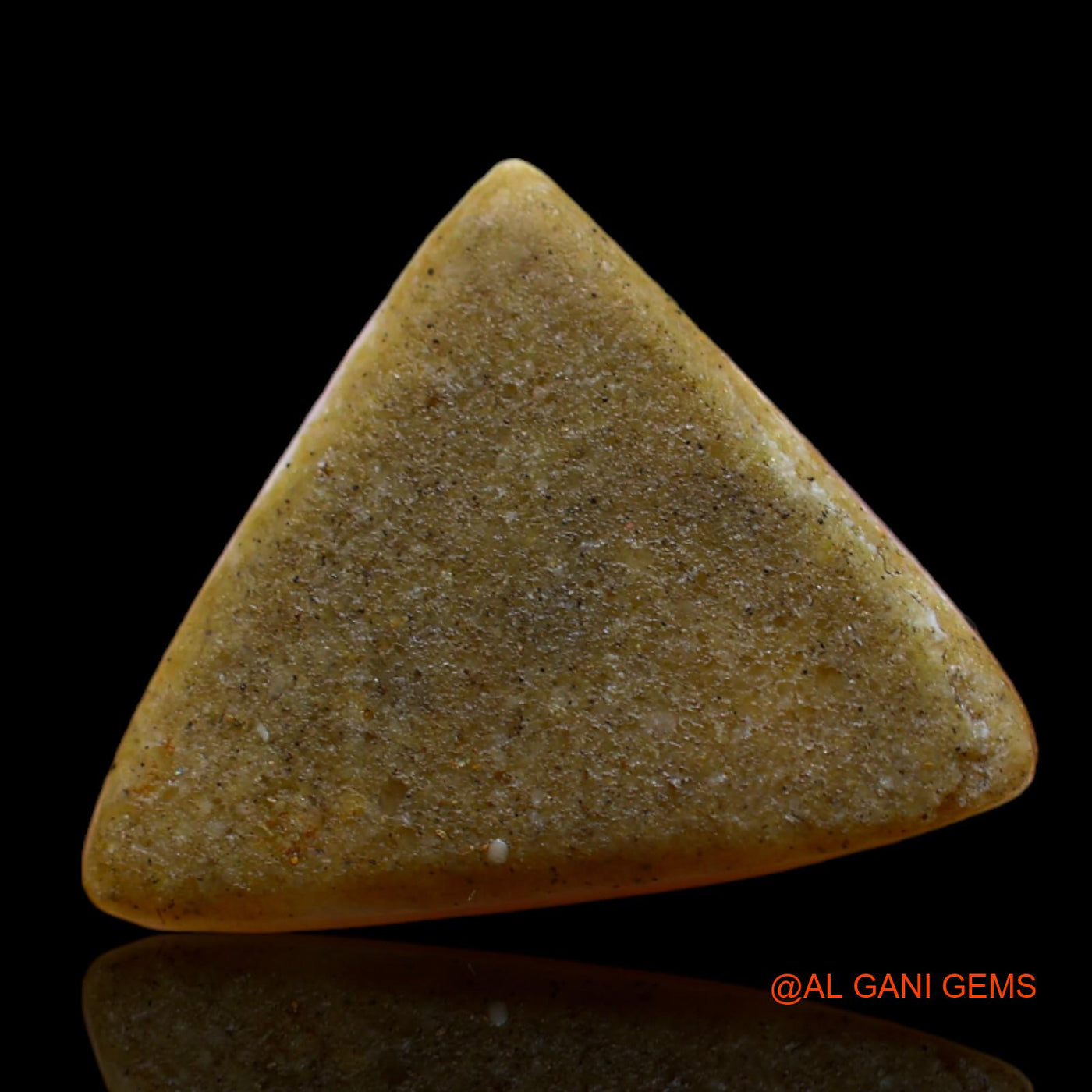 Natural Untreated Fire Opal Loose Gemstone Trillion Cabochon From Australia 5.00 Cts 19x15x3 mm AB-655
