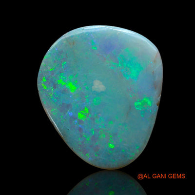 4.00 Cts Natural Australian Fire Opal Loose Gemstone Fancy Cabochon 18x15x2 mm AB-656
