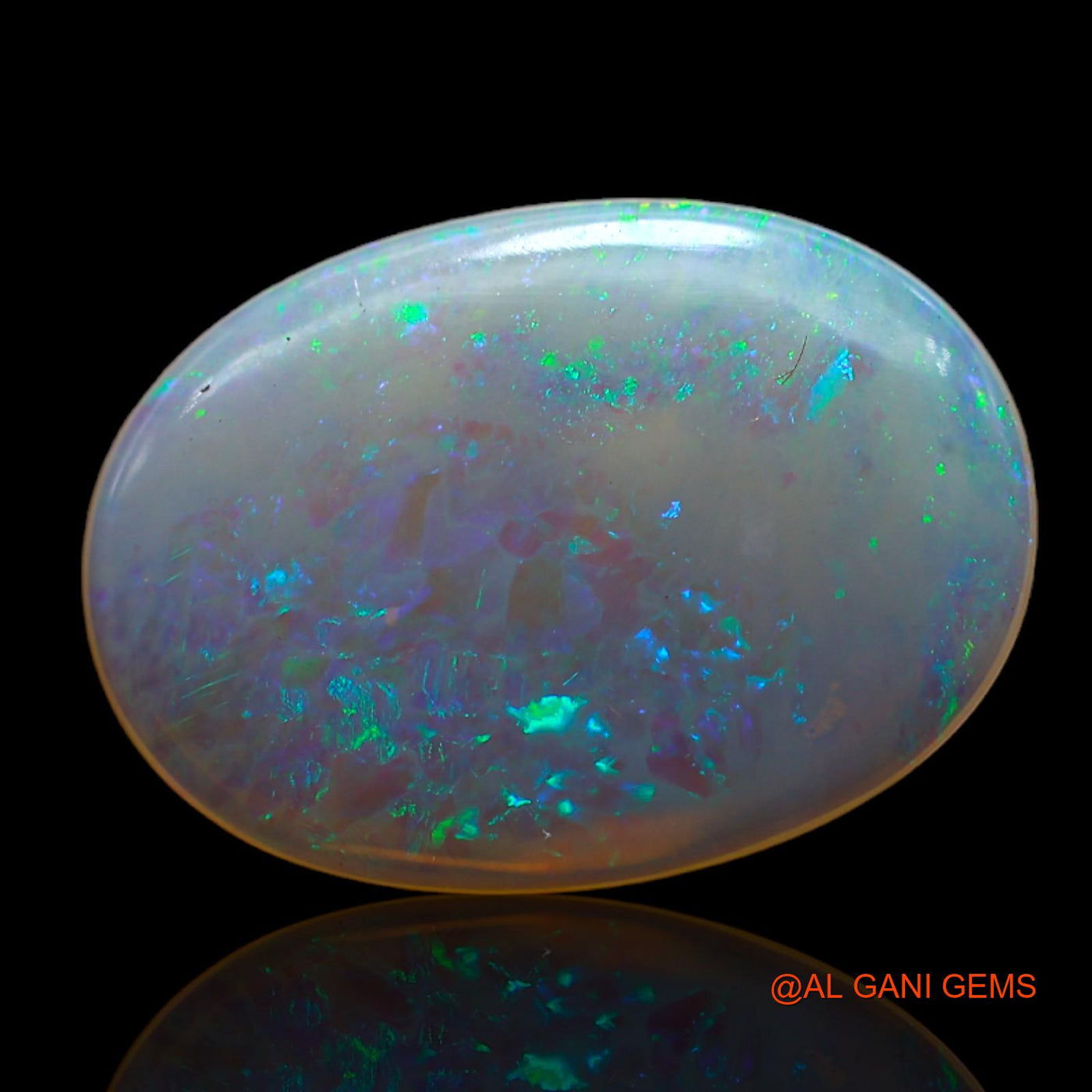 3.00 Cts Natural Australian Fire Opal Loose Gemstone Oval Cabochon 19x13x2 mm AB-657