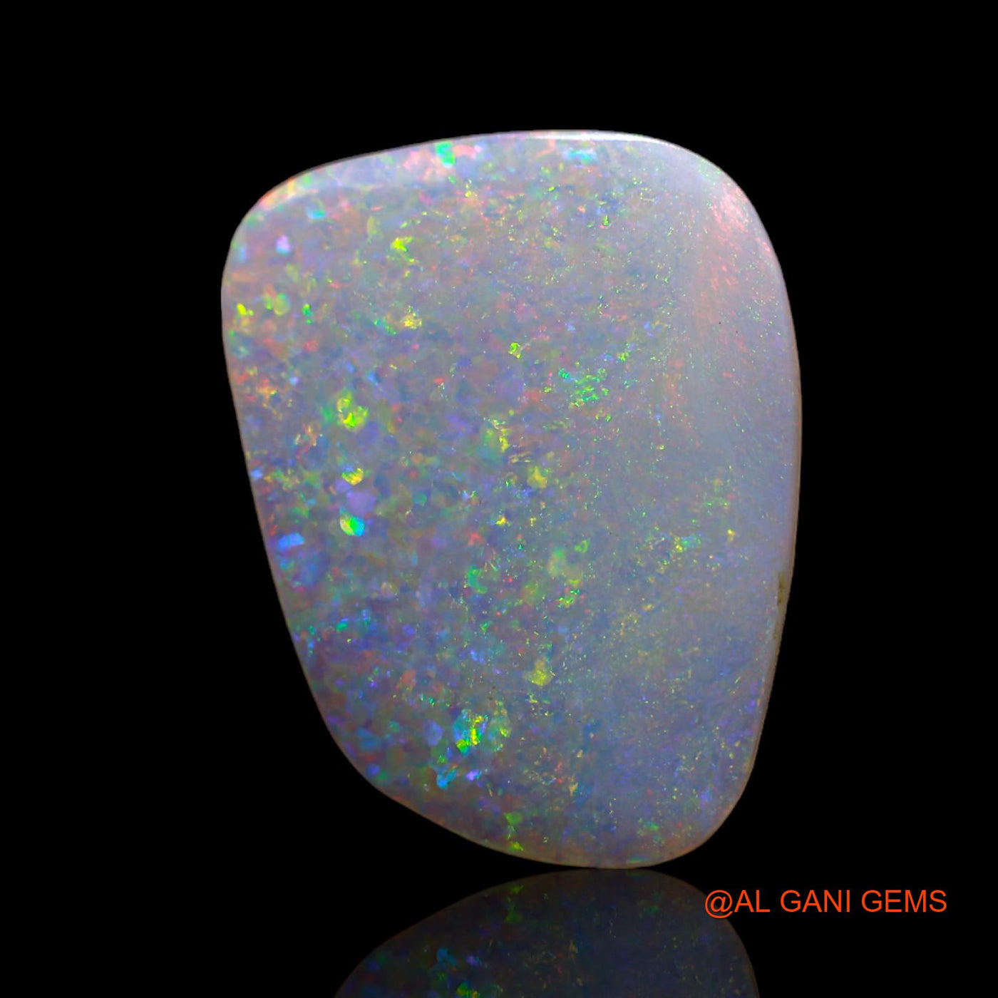 2.00 Cts Natural Australian Fire Opal Loose Gemstone Fancy Cabochon 17x13x1 mm AB-659