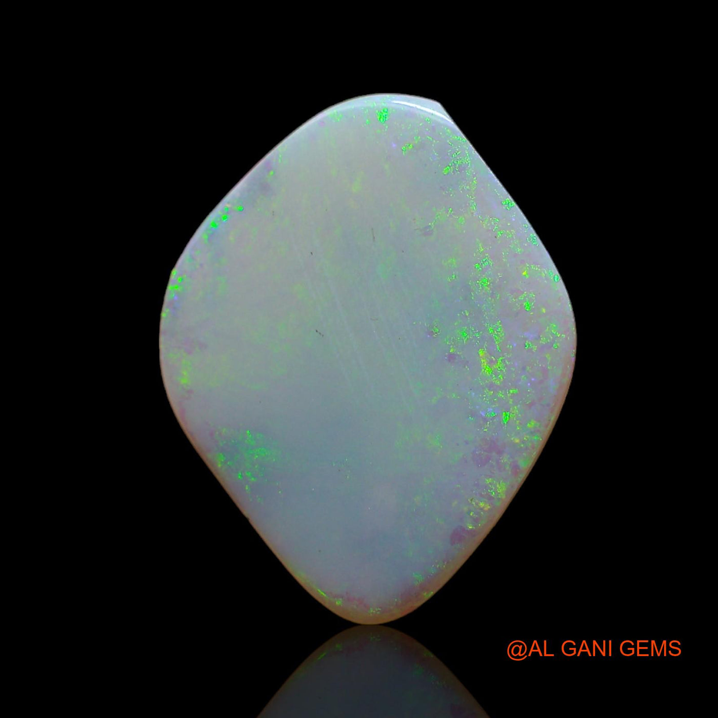 5.00 Cts Natural Australian Fire Opal Loose Gemstone Fancy Cabochon 20x16x2 mm AB-661