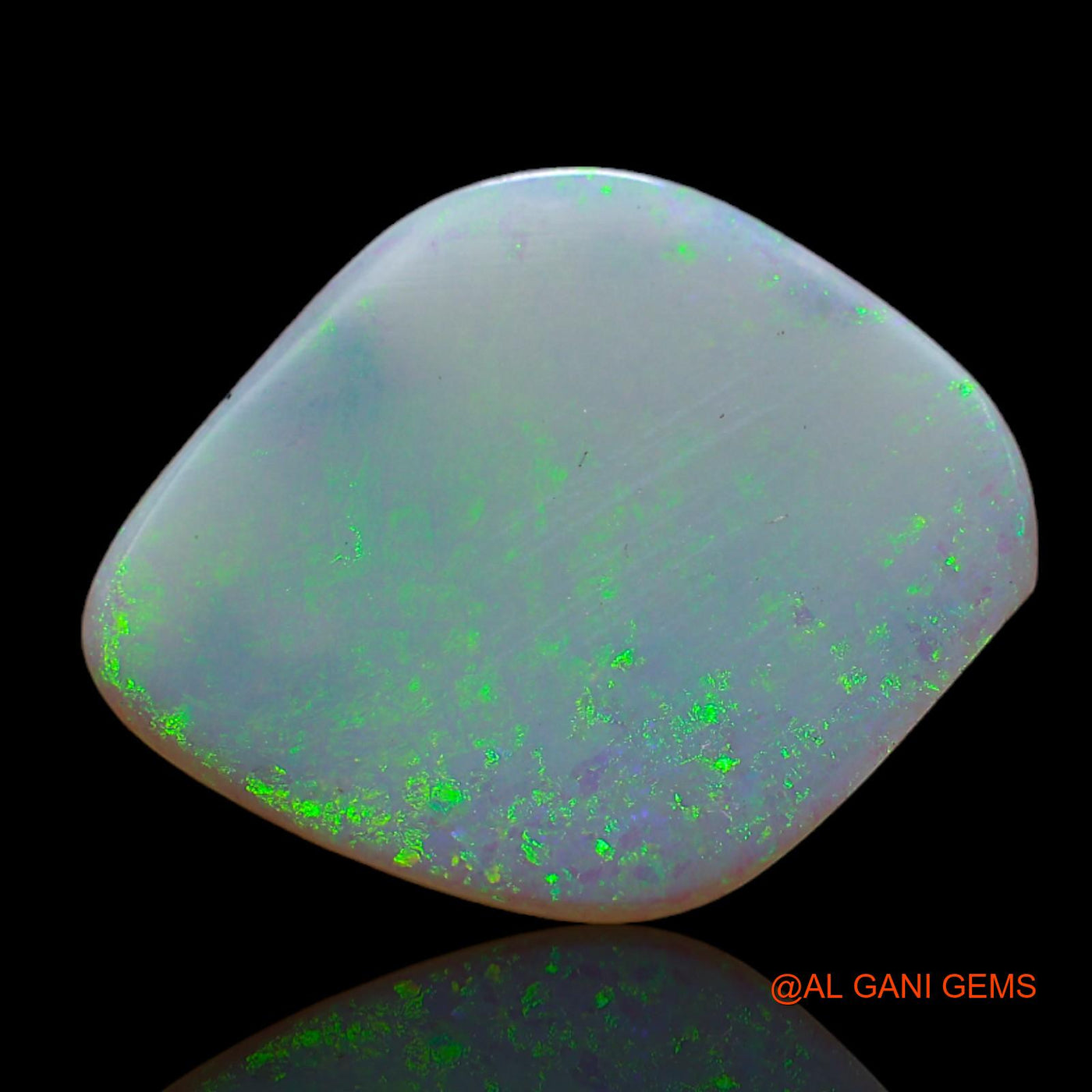 5.00 Cts Natural Australian Fire Opal Loose Gemstone Fancy Cabochon 20x16x2 mm AB-661