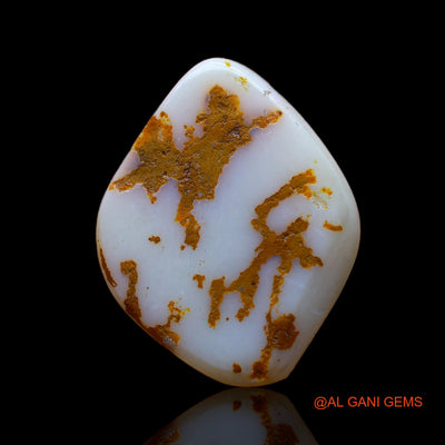 5.00 Cts Natural Australian Fire Opal Loose Gemstone Fancy Cabochon 20x16x2 mm AB-661
