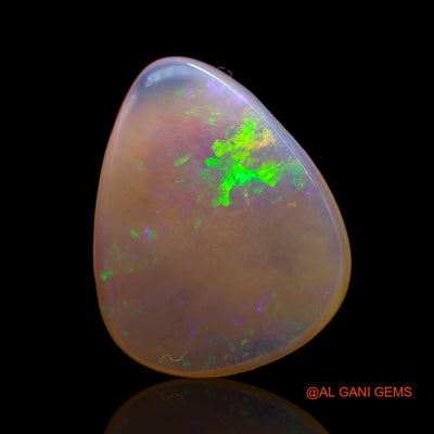 5.00 Cts Natural Australian Fire Opal Loose Gemstone Fancy Cabochon 18x15x2 mm AB-662