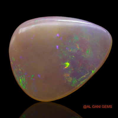 5.00 Cts Natural Australian Fire Opal Loose Gemstone Fancy Cabochon 18x15x2 mm AB-662