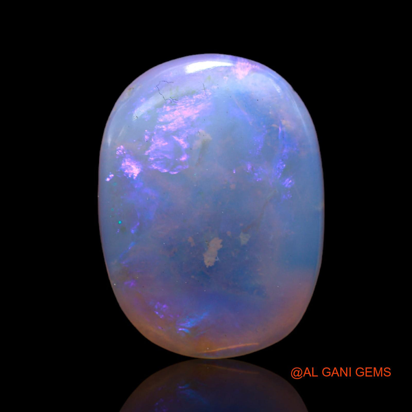 5.00 Cts Unheated Australian Fire Opal Loose Gemstone Oval Cabochon Natural 19x14x3 mm AB-665