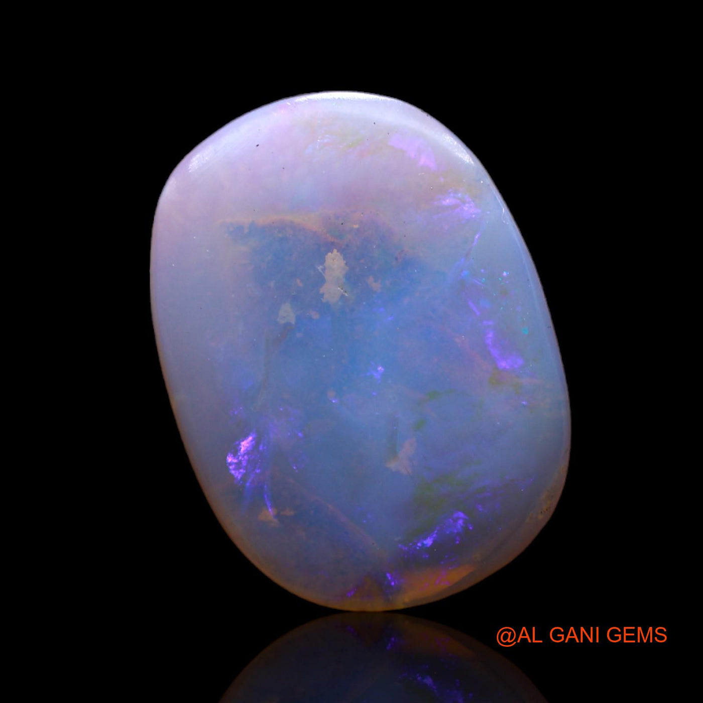 5.00 Cts Unheated Australian Fire Opal Loose Gemstone Oval Cabochon Natural 19x14x3 mm AB-665