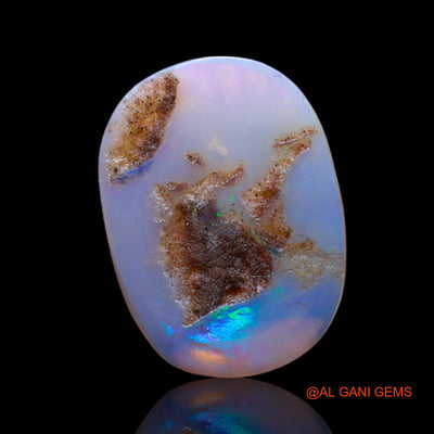 5.00 Cts Unheated Australian Fire Opal Loose Gemstone Oval Cabochon Natural 19x14x3 mm AB-665