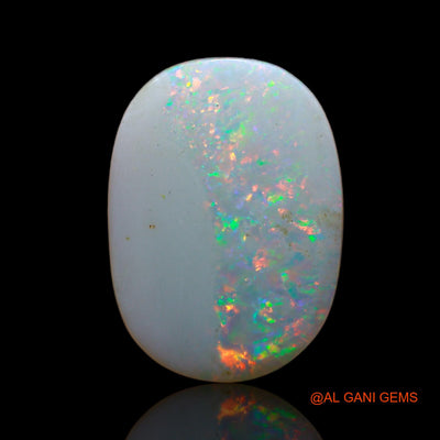 Natural Untreated Fire Opal Loose Gemstone Oval Cabochon From Australia 4.00 Cts 18x13x3 mm AB-666