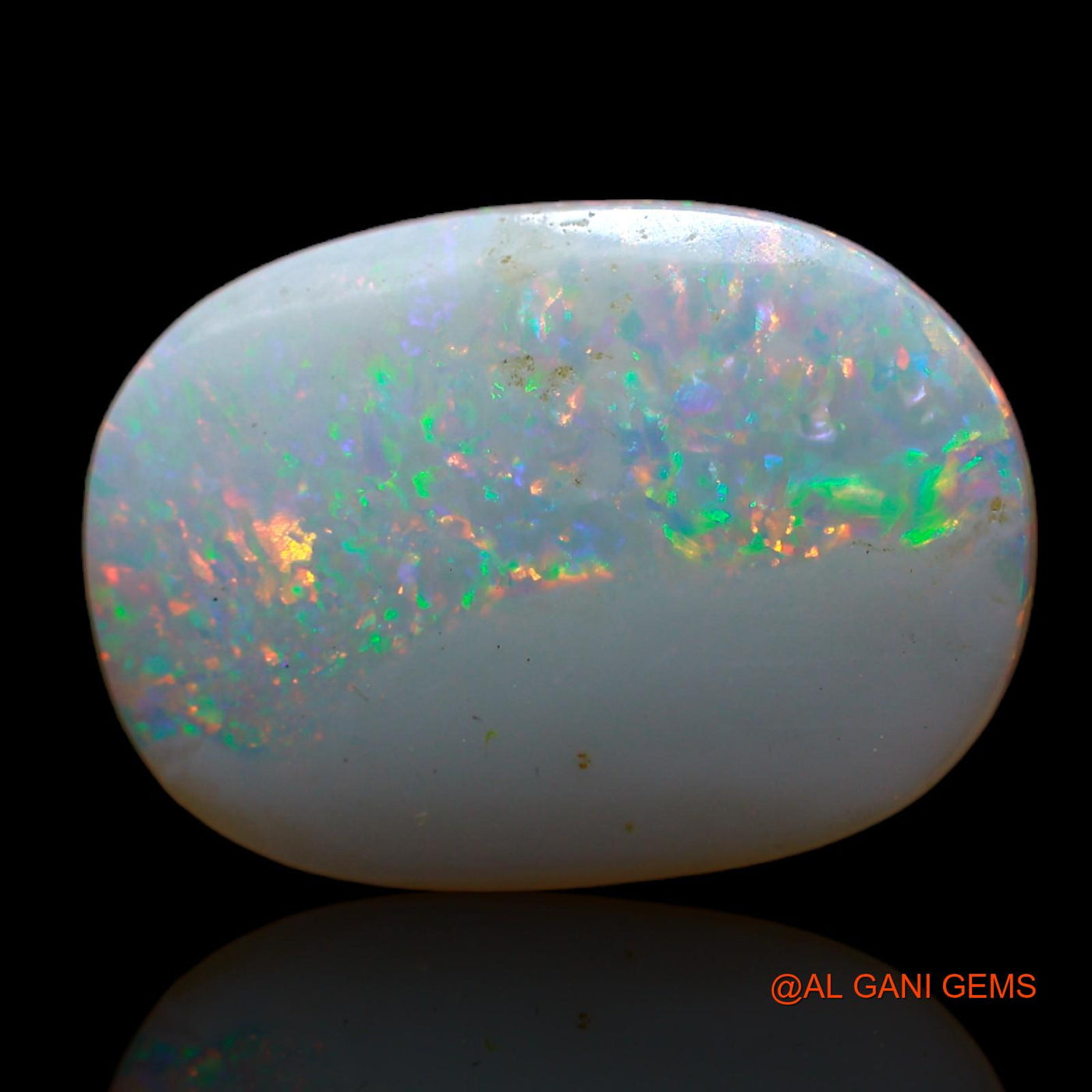 Natural Untreated Fire Opal Loose Gemstone Oval Cabochon From Australia 4.00 Cts 18x13x3 mm AB-666